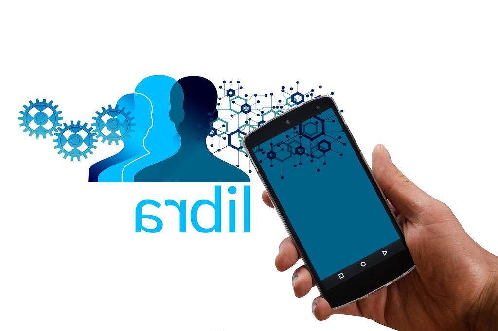 Smartphone connecting to blockchain network